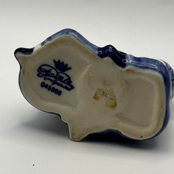 Delft Blue‎ white Candlestick Holder Boy Girl Children - Picture 6 of 6